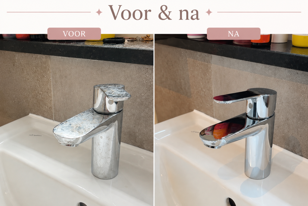 voor en na kraan